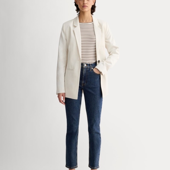 Everlane Women's Original Cheeky® Jean in Indigo Rinse, Size 33, Cotton/Denim - Picture 5 of 7